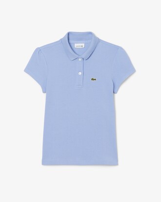 Polo de piqu&eacute; con cuello festoneado