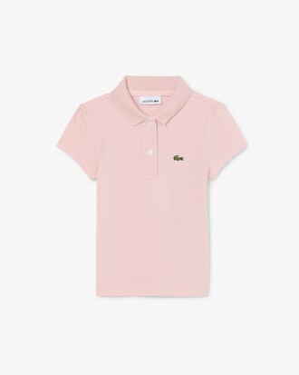 Polo de piqu&eacute; con cuello festoneado