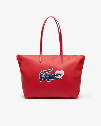 Bolso tote L.12.12 Concept cremallera y coraz&oacute;n cocodrilo