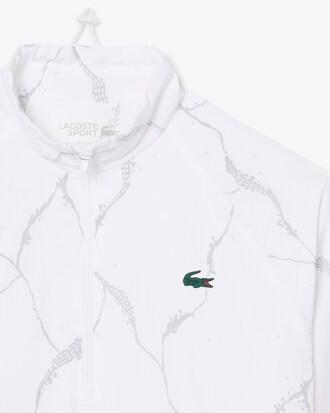 Chaqueta de tenis reflectante con estampado de cocodrilo