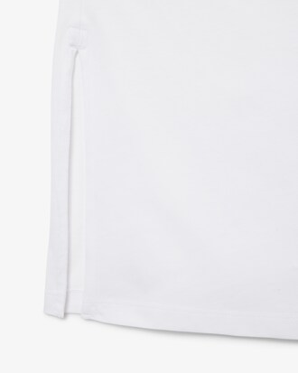 Vestido camisero de punto jersey con ribete en contraste