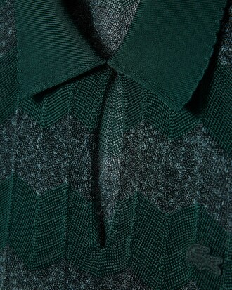 Jersey con cuello polo de pointelle Runway