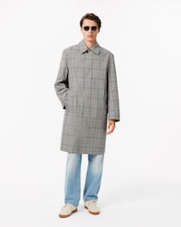 Abrigo de cuadros ligero e impermeable