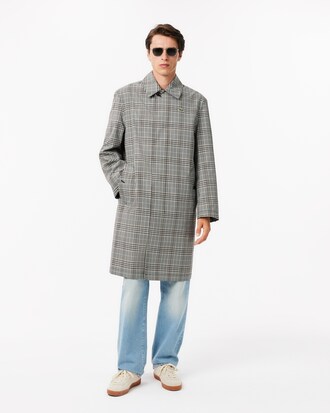 Abrigo de cuadros ligero e impermeable