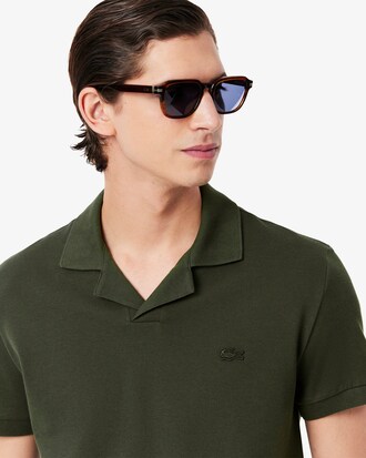 Polo de corte clásico Paris con cuello abierto