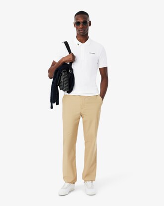 Polo de corte regular con detalles de marca L.12.12