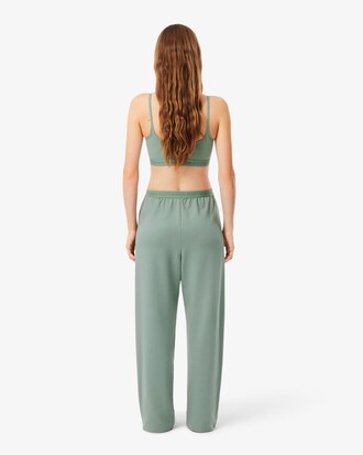 Pantal&oacute;n de loungewear de felpa con corte ancho