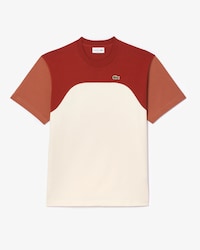 Camiseta de punto jersey de algodón con bloques de color
