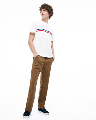 Camiseta MADE IN FRANCE algodón rayas tricolores y cuello redondo