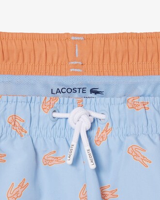 Short de ba&ntilde;o de tafet&aacute;n monocrom&aacute;tico