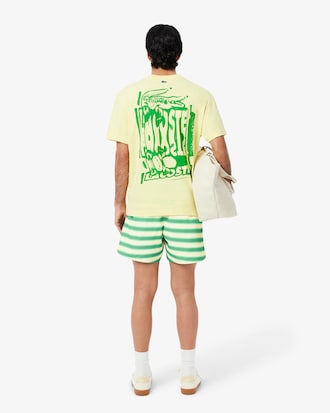 Short de baño de rayas
