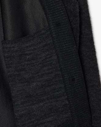 Chaqueta de punto oversize de lana hervida