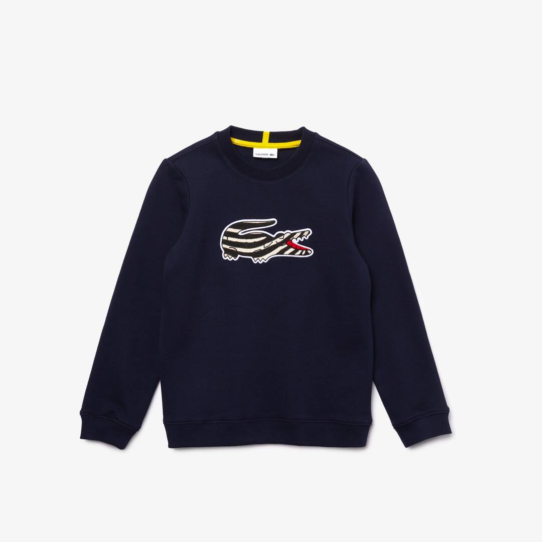 Sudadera de ni&ntilde;o Lacoste x National Geographic de felpa