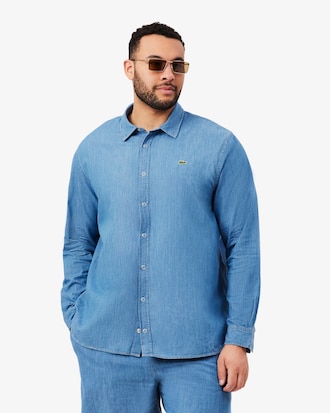 Camisa denim ligera de corte regular