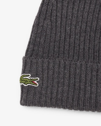 Gorro de canalé de lana cepillada