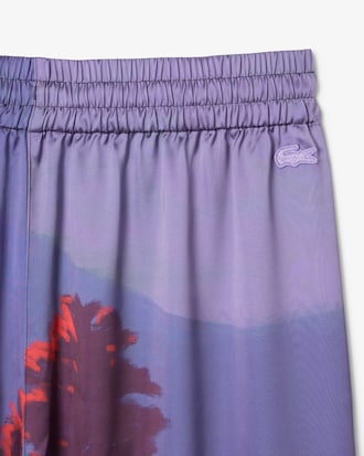 Pantalón con estampado de paisaje oversized