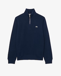 Sudadera de interlock con cuello alto y cremallera
