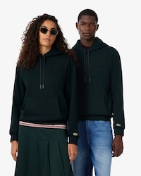 Sudadera con capucha con detalles de marca estampados en relieve