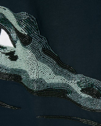 Camiseta con cocodrilo de abalorios Runway