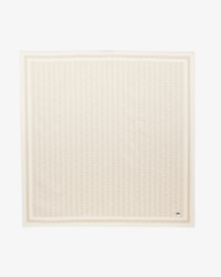 Pa&ntilde;uelo de sat&eacute;n con estampado de monograma