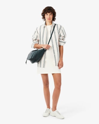Vestido de canal&eacute; con insignia fabricado en Francia
