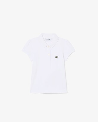 Polo de minipiqu&eacute; con cuello festoneado