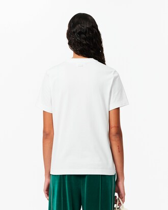 Camiseta de algodón con estampado floral