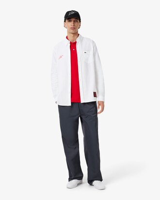 Camisa Oxford de corte regular Lacoste x Alpine