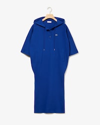 Vestido polo de mujer en algod&oacute;n stretch con capucha