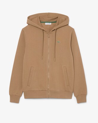 Sudadera con capucha de felpa con cremallera