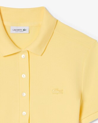 Polo de mujer Lacoste en piqu&eacute; de algod&oacute;n stretch