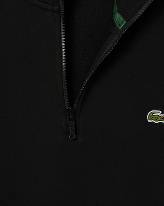 Sudadera de felpa de cuello alto con cremallera