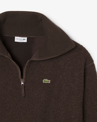 Sudadera de cuello alto con cremallera de forro polar