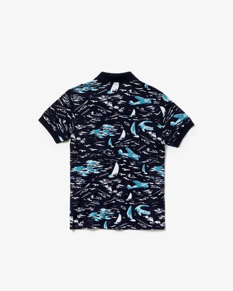 Polo Ni&ntilde;o Lacoste Estampado Palmeras