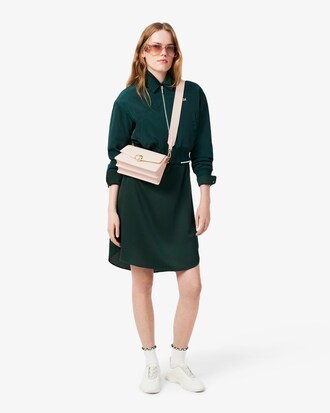 Bolso con solapa de piel Tennis Bliss