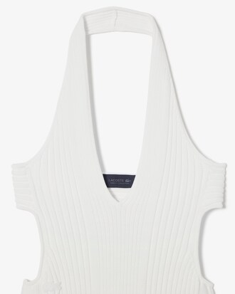 Vestido plisado de canalé Runway