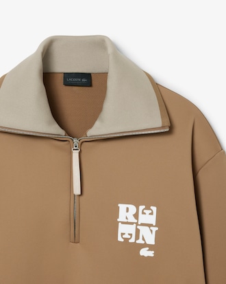 Sudadera de cuello alto con cremallera e insignia Runway