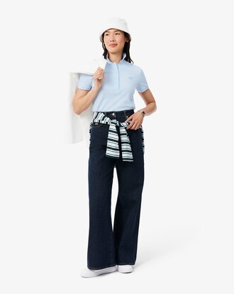 Polo de mujer Lacoste en piqu&eacute; de algod&oacute;n stretch