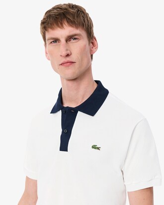 Polo de corte cl&aacute;sico L.12.12 con cuello en contraste