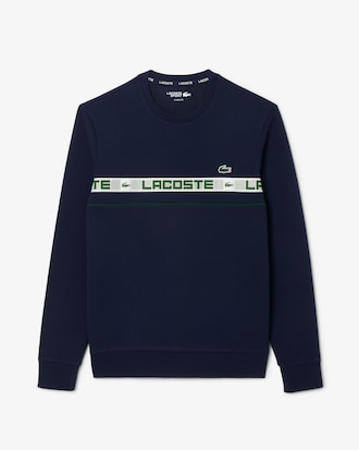 Sudadera de tenis de rayas con detalles de marca