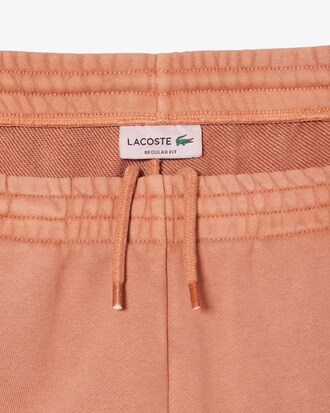 Pantalón corto de felpa de algodón con efecto lavado