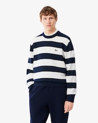 Jersey con cuello marinero de algod&oacute;n de rayas