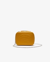 Bolso de hombro de mujer Croco Crew en piel granulada con cremallera