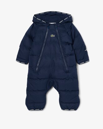 Mameluco con capucha de bebé de tafetán