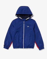 Sudadera de niño Lacoste SPORT bicolor con franjas distintivas