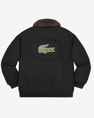 Chaqueta b&oacute;mber unisex Lacoste x Supreme&reg; en lana
