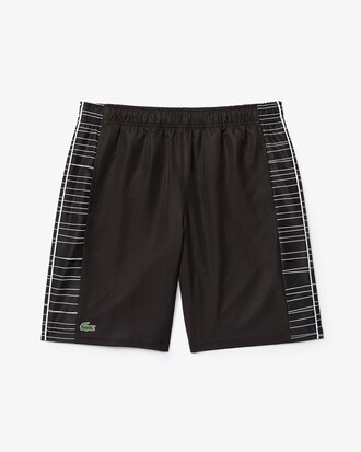 Pantal&oacute;n corto de hombre Lacoste SPORT Tennis con franjas laterales estampadas