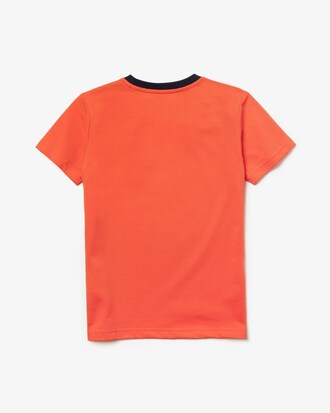 Camiseta de niño Lacoste SPORT Tennis en algodón con panel de malla y cuello redondo