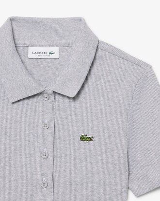 Polo de corte ajustado L.12.D de canal&eacute; de algod&oacute;n