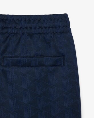 Pantal&oacute;n corto de jacquard con monograma de corte regular